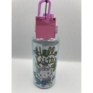 NEW Hello Kitty Tumbler Water Bottle Plastic 32 ounce Includes Stickers